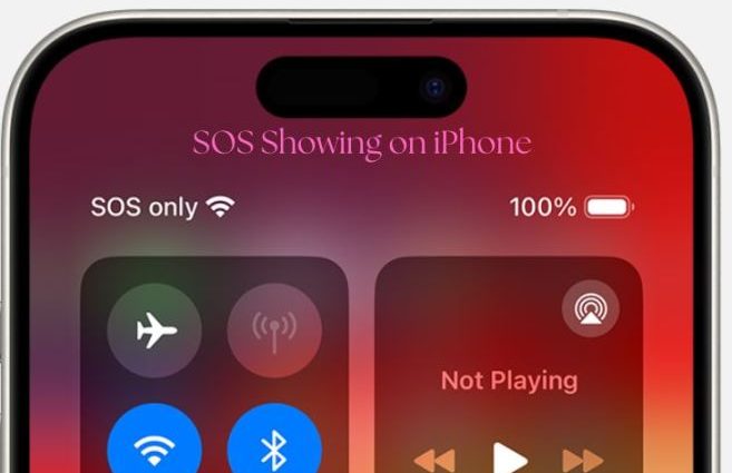 SOS Showing on iPhone