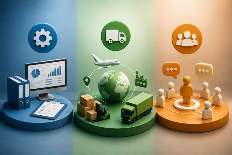 ERP vs SCM vs CRM